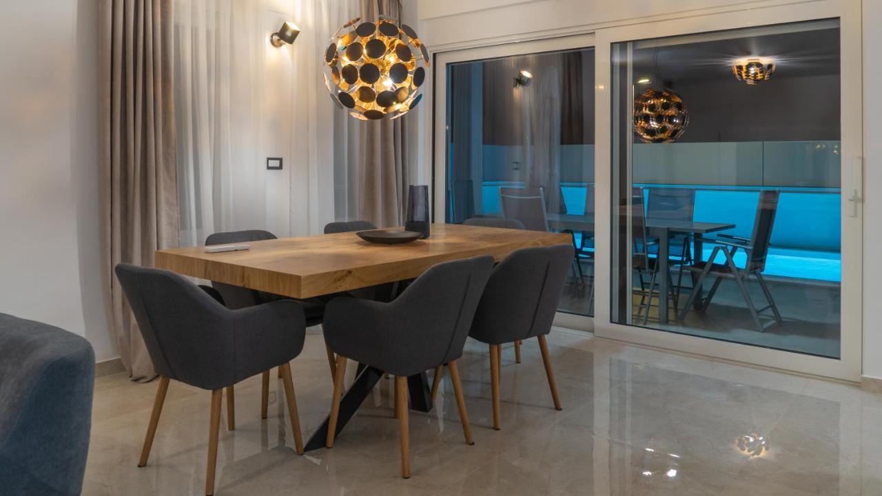 Villa DEA mit privatem beheiztem Pool Vrsi Buitenkant foto