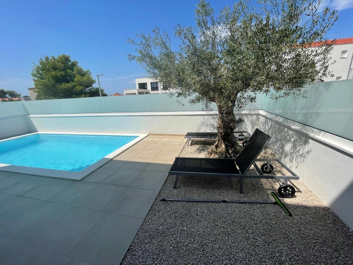 Villa DEA mit privatem beheiztem Pool Vrsi Buitenkant foto